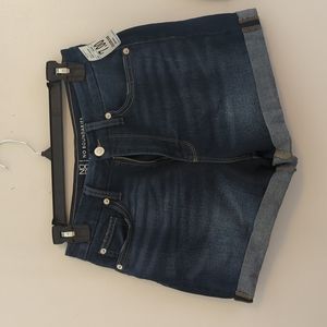 NWT Dark wash denim  "Curvy Mom" Shorts